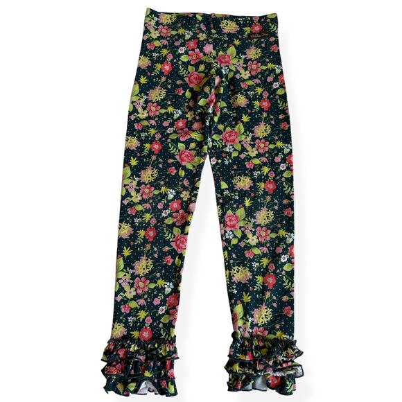 Matilda Jane Other - Matilda Jane Hello Lovely Party Pants Green Floral Leggings 6
